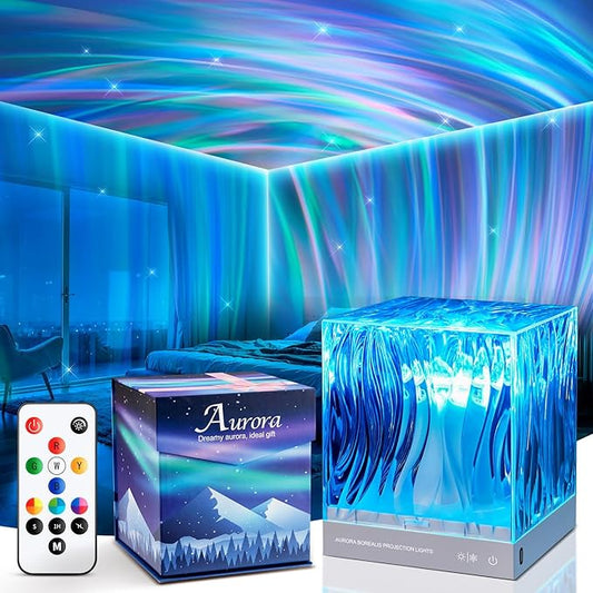 Galaxy Projector Night Light Projector Teen Girl Gifts Trendy Stuff,18-Color Lava Lamp LED Lights for Bedroom Mood Ambient Lighting,Birthday Gifts Northern Aurora Light Projector Dorm Decor Room Decor