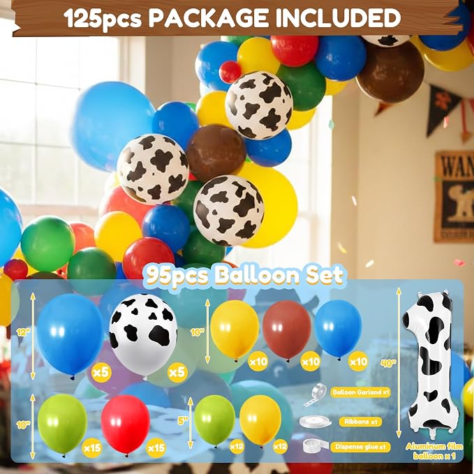 Boy Story Birthday Decorations for Baby - Its A Boy Story Baby Shower Decorations Includes Birthday Hat Cake Topper Backdrop Tablecloth Photo Banner Arch Balloon Boxes Poster