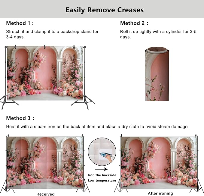 YongFoto Europea Archway with Floral 10x5ft Rose Flower Elegant Romantic Retro Photography Background Birthday Bridal Shower Wedding Party Banner Room Decor Portrait Photoshoot Wallpaper Photo Booth