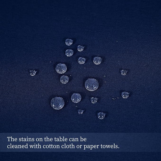 10 Pack Navy Blue Round Tablecloth 120 Inch, Waterproof Polyester Fabric Table Cloth for Round Tables, Stain Wrinkle Resistant Tablecloths Washable Table Cover for Wedding Dining Party Banquet