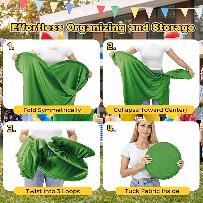 Granny Pants Yard Game Set, Giant Yard Games with 20 Bouncy Balls, 4 Suspenders, Pumps & Flags, Funny & Outdoor Games for Adults and Family, Huge Backyard Games for Lawn, Camping & Party Games