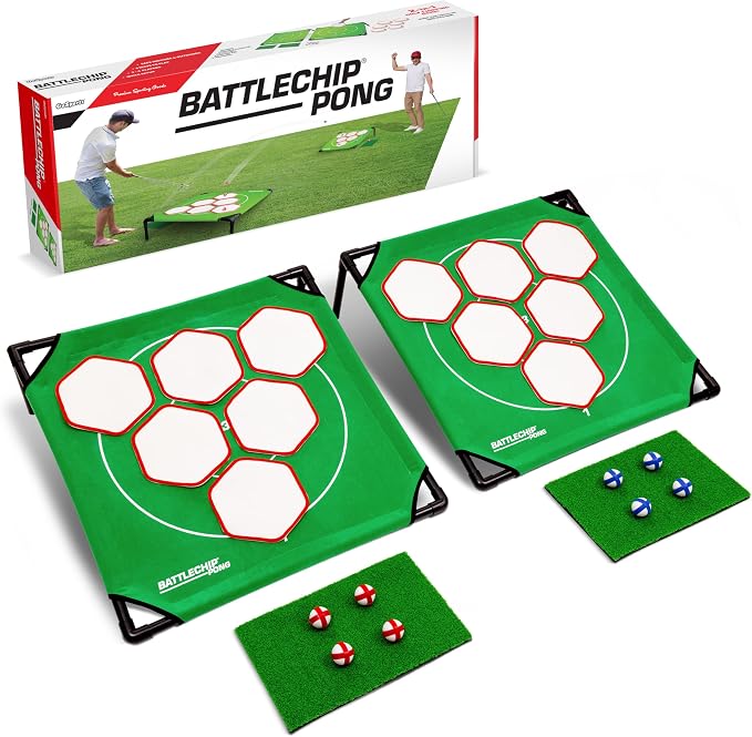 GoSports BattleChip Pong Chipping Golf Games for Adults and Families - Outdoor & Indoor Golf Game Set - Home, Backyard, Lawn, Beach, & More