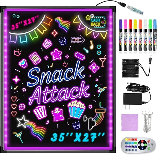 Hosim Large LED Message Writing Board 35"x27"