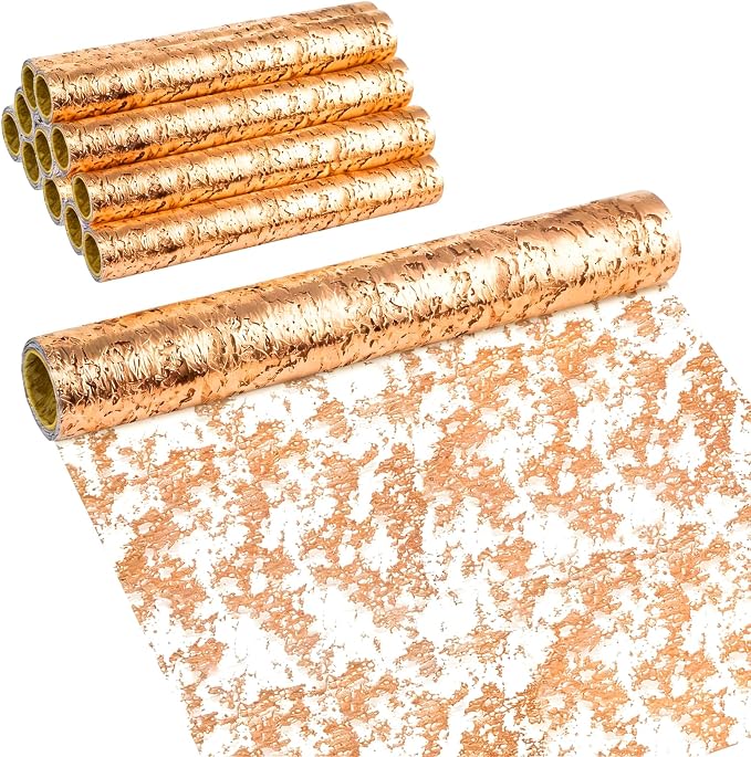 12 Pack Glitter Metallic Gold Table Runner, 11 x 108 Inches Sequin Table Runners, Mesh Decorations Glitter Table Runner for Party Wedding Birthday Bridal Shower Event Christmas Decorations