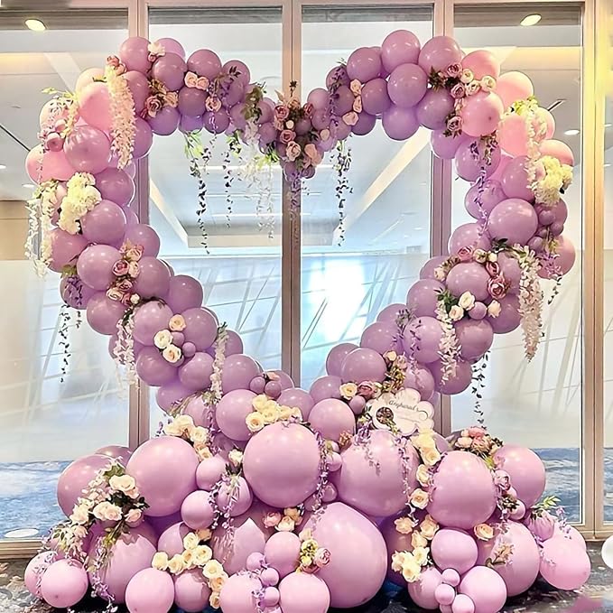 Heart Shaped Metal Balloon Arch Kit,6.6ft Wedding Heart Arch Backdrop Stand,with Water Bag for Proposal, Wedding, Valentine’s Day, Bridal, Birthday Party Decorations (Gold-Regular-S)