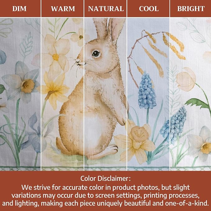 Maison d' Hermine Table Cloth Round Table 100% Cotton 63 Round Inches Tablecloth Reusable Decorative for Dining Kitchen Room Farmhouse Party Home Hotel Restaurant Spring Summer - Easter Dew