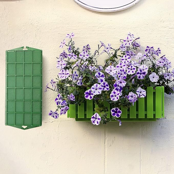 Takytao Floral Foam Cage 4 Pieces, Floral Foam for Artificial Flowers, Dry Floral Foam Blocks for Fresh Flower Arrangement Decoration, Wedding, Interior and Garden