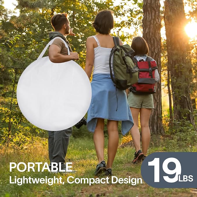 Alvantor Pop Up Screen House Tent, Instant Outdoor Gazebo with Mosquito Netting & UPF 50+ Sun Protection, Portable Canopy Shelter for Patio, Backyard, Camping (2-10 Person)