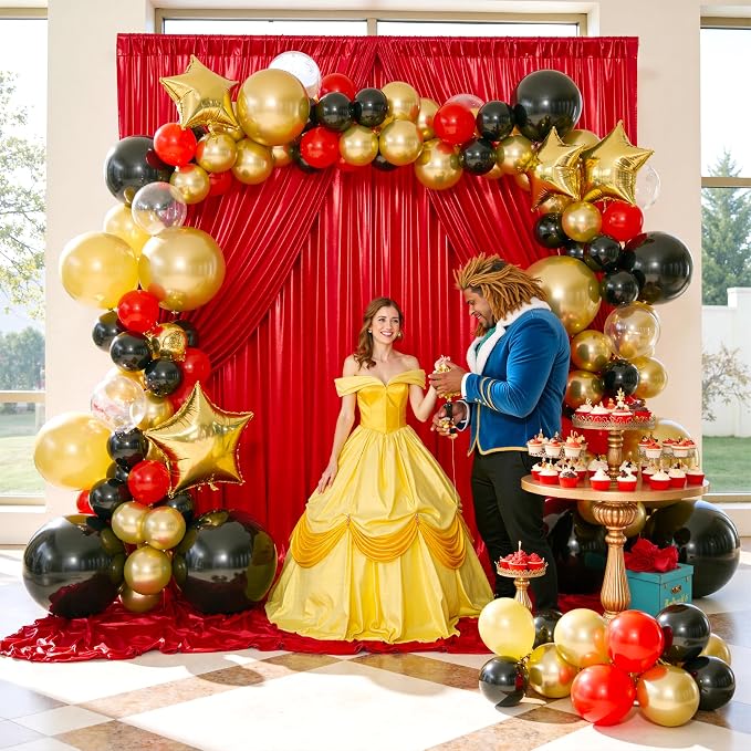 40x10 ft Wrinkle Free Red Sequin Backdrop Curtain for Parties,Thick Not Fall-Off Glitter Backdrop Drapes,8 Panels 5x10ft Shimmer Photo Back Drop Cloth for Wedding Birthday Photography Background
