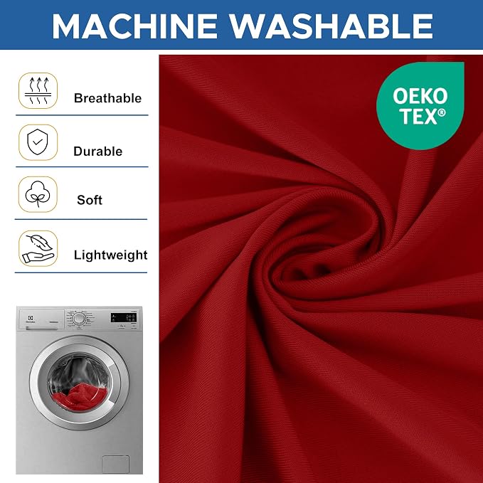 Cocktail Table Covers-Spandex Round High Top Table Cloths 8 Pack 32x43 Inch-Red Stretch Fitted Christmas Tablecloth for Pub Bistro Highboy Party Event Banquet Height Folding Satnding Tables