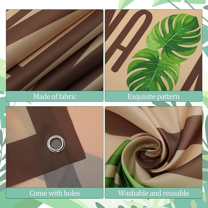 Peryiter 5 Pcs Havana Nights Party Decorations Cuban Party Decoration Arch Banners, Green Foil Fringe Curtains for Cuban Tropical Photo Booth & Entrance Backdrop Birthday Baby Shower Favors