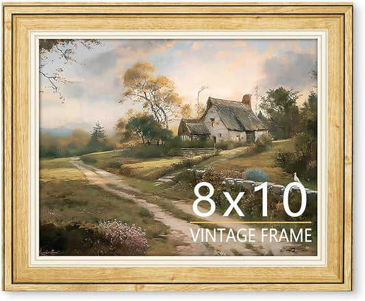 8x10 Picture Frame – Vintage Picture Frames for Tabletop & Wall Mount, 8 x 10 Photo Frame for Living Room, Bedroom, Office Décor & Wedding Gift