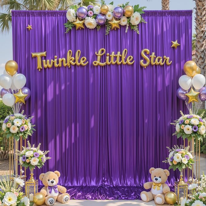 Besutolife Sequin Backdrop Curtains, 5×10 ft Sparkle Wedding & Party Backdrop Drapes with Wrinkle-Resistant Design, Glitter Photography Background for Bridal Showers, Birthdays, Baby Showers