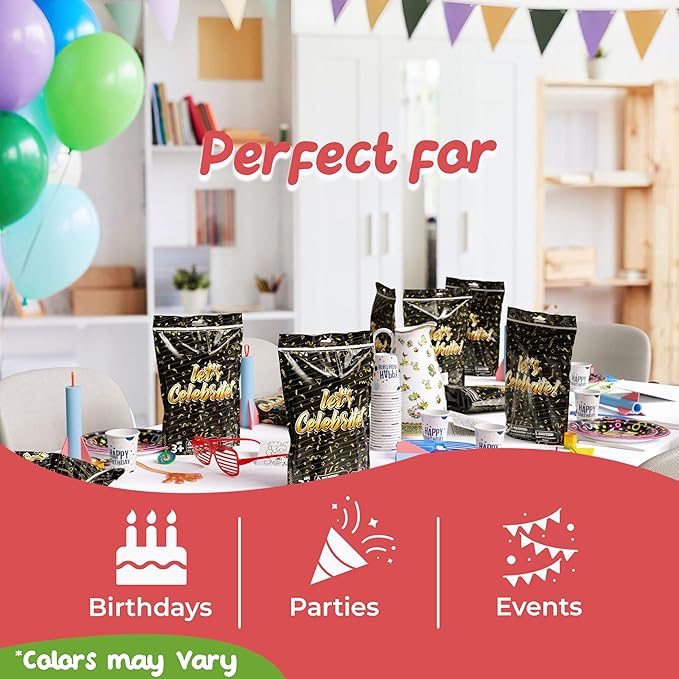 Crown Display Party Favors for Kids 10 Pre Filled Party Favor Bags - Let's Celebrate Fun Goodie Bags Stuffers for Kids with Fidget Toys and Small Toys Goody Bag Stuffers - Party Favors for Kids 4-8