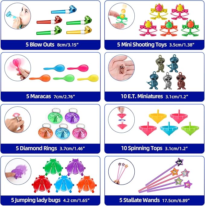 Amy&Benton 1000PCS Classroom Treasure Box Prizes Kids Birthday Party Favors Pinata Assorted Goody Bag Fillers Kid Carnival Prizes Box Toys Assortment