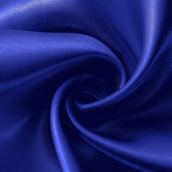 Horbaunal 24 Pack Royal Blue Satin Table Runner 12 x 108 Inch, Smooth Table Runners for Wedding Banquets Birthday Party