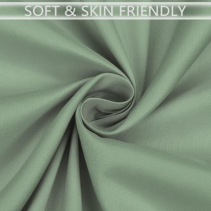 8 Packs 90 Inch Sage Green Round Tablecloth in Diameter, Washable Polyester Fabric Tablecloths, Wrinkle Resistant Table Cloth for Wedding Party Banquet Dining