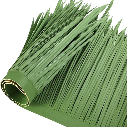 Mexican Tiki Hut Grass Skirting Roof Tiki Bar Grass Duck Blind for Thatch Roofing Bar Decorations Roll Palm Palapa Straw Thatch Roof for Fence Party(Jungle Green,40 x 15 Inch)