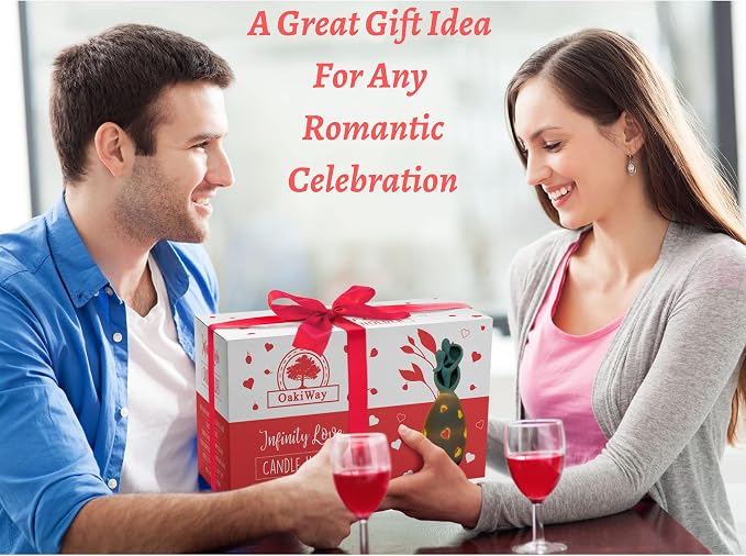 OakiWay Anniversary Sundial Compass & Infinity Love Candle Holder - Best Bundle for Husband or Wife
