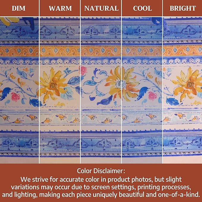 Maison d' Hermine Table Cloth Rectangle Table 100% Cotton 70 x 120 Inches Tablecloth Reusable Decorative for Dining Kitchen Room Farmhouse Party Home Hotel Restaurant Spring Summer - Girassol
