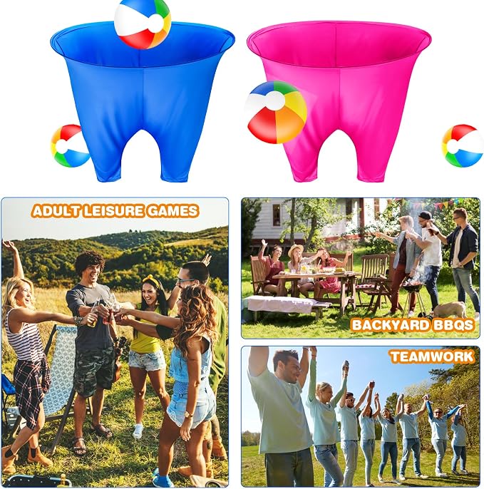 Granny Pants Yard Game for Kids & Adults- Giant Outdoor Carnival Game for Family Parties, Company Team Building, Backyard, Lawn Reunion Fun