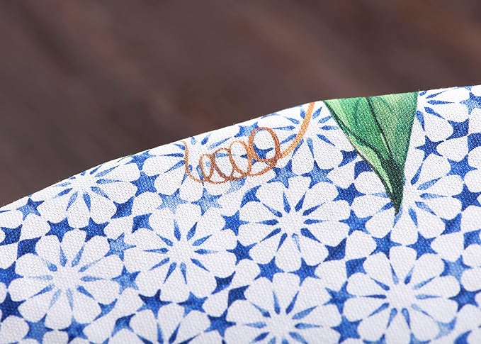 Maison d' Hermine Table Cloth Round Table 100% Cotton 69 Round Inches Tablecloth Reusable Decorative for Dining Kitchen Room Farmhouse Party Home Hotel Restaurant Spring Summer - Passiflora