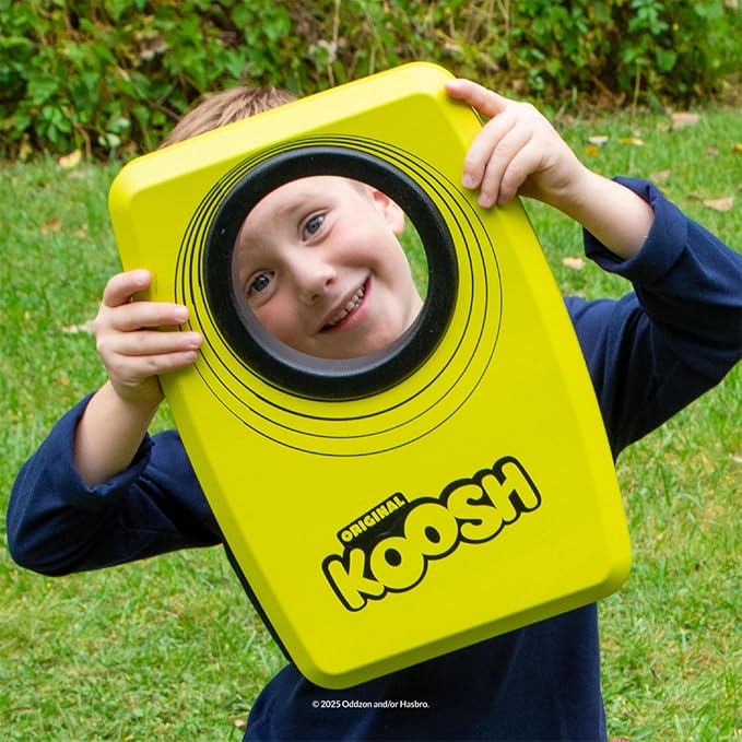 Koosh Kornhole, Cornhole Set for Kids - Outdoor Toys for Boys and Girls, Perfect for Beginners, Preschool Toys, Easy Storage, 1 Kornhole Board, 6 Koosh Balls Included, Ages 5+