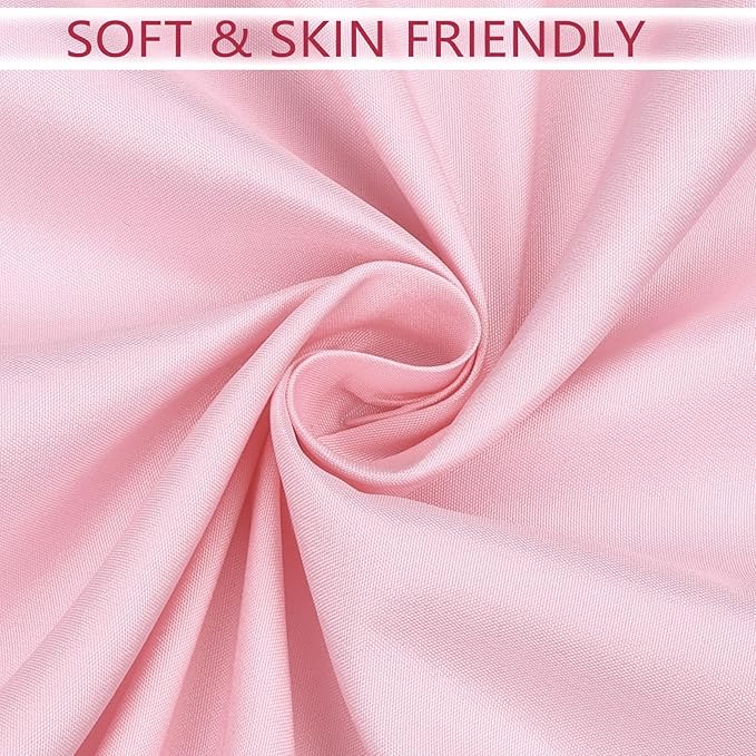 8 Packs 90 Inch Pink Tablecloth Round Tablecloth for Circle Tables, Washable Polyester Table Cloth, Wrinkle Resistant Round Cover for Wedding Party Banquet Dining