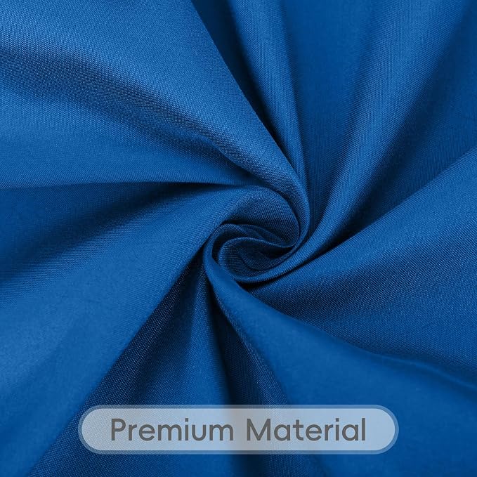 8 Pack Royal Blue Tablecloth 60 x 126 Inch Polyester Table Cloth for 8 Foot Rectangle Tables, Wrinkle Resistant Washable Decorative Fabric Table Covers for Wedding Party Banquet Buffet and Camping