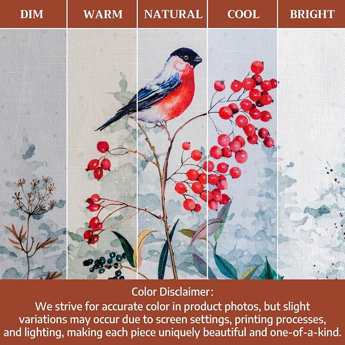 Maison d' Hermine Table Cloth Round Table 100% Cotton 63 Inches Fall Tablecloth Reusable Everyday Use for Thanksgiving Christmas Decorations Dining Farmhouse Party (Morzine)