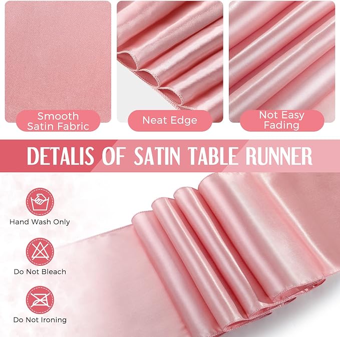 Tudomro 16 Pcs Black and Rose Gold Disposable Plastic Tablecloths and Satin Table Runner Set 54x108 Inch Tablecloth 12x108 Inch Table Runners for New Year Wedding Birthday Baby Shower Graduation