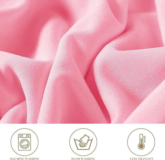 magalo 20 Pack Pink Spandex Folding Waterproof Chair Cover, Stretch Chair Cover Protector for Wedding, Party, Dining Banquet and Other Special Events