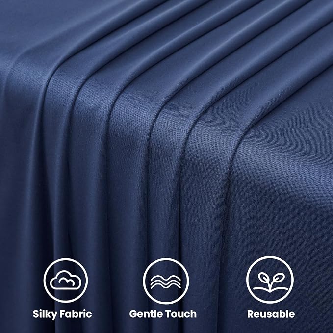 20ftx12ft Navy Blue Backdrop Curtains for Wedding-Wrinkle Free Backdrops Curtain Drapes Fabric Decorations Photo Back Drop Cloth for Baby Shower Photography 4Panels 12ft(H) x 5ft(W)
