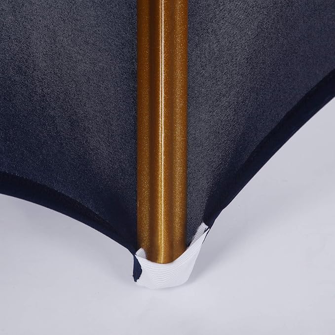 Peomeise Stretch Spandex Chair Cover for Wedding Party Dining Banquet Event (Navy, 25)