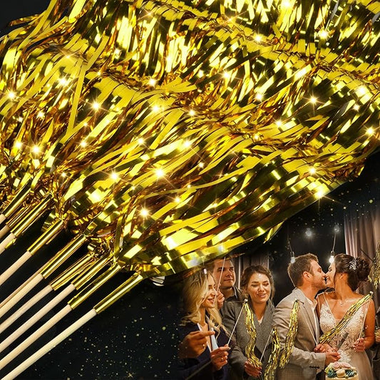 SHQDD 100 PCS Wedding Send Off Ideas, Wedding Wands, Light up Wands for Wedding, Wedding Party Favors, Exits Baby Shower, Birthday, Party Favors