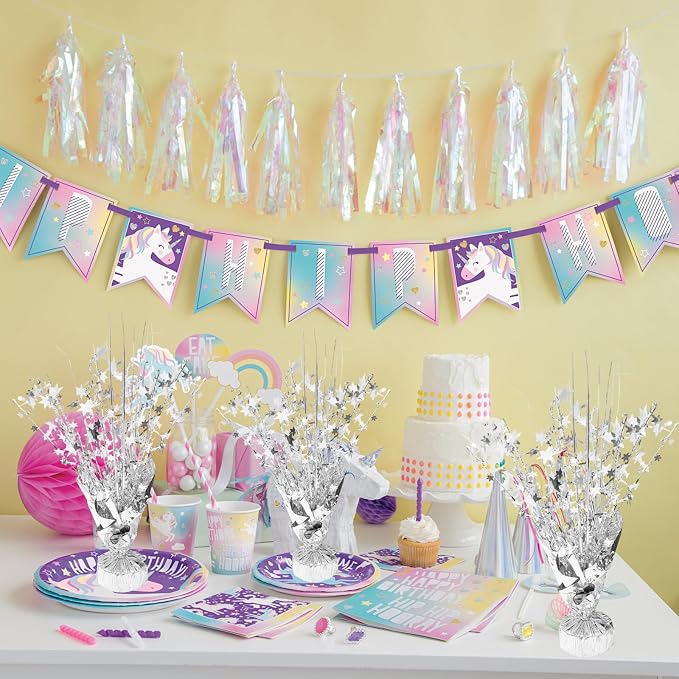 6 Pcs Metallic Foil Star Burst Table Centerpieces Patriotic Decoration for Wedding Birthday Graduation Veteran Day Memorial Day Holiday Party Supplies（Silver）
