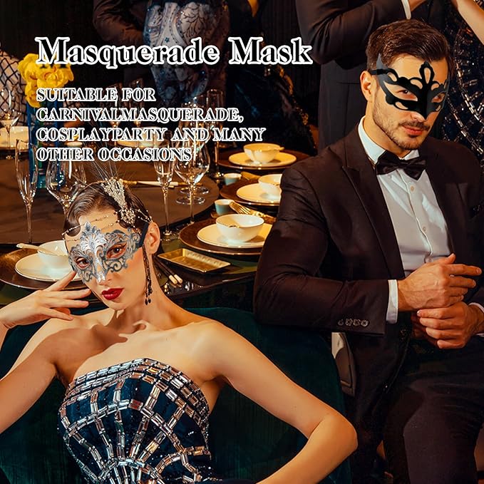 40 Pieces Masquerade Masks Vintage Antique Masks Venetian Party Masks
