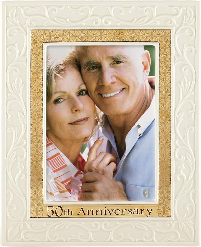 Lenox Portrait Gallery 50th Anniversary Luxury Frame, 5 by 7-Inch - 826478