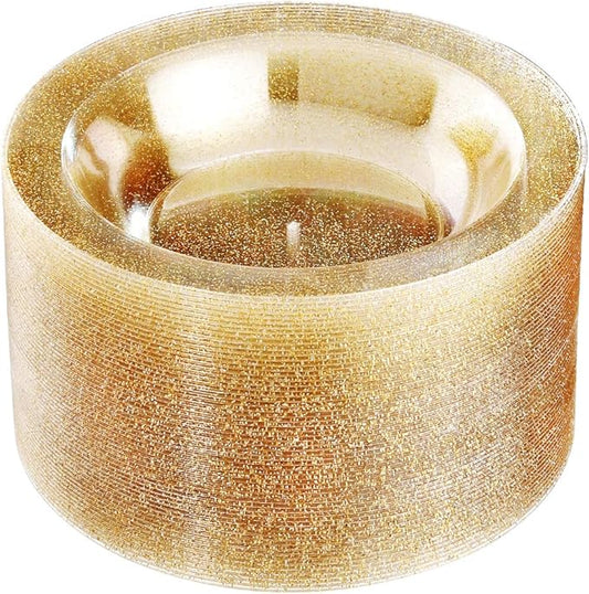 Liacere 60Pieces Gold Plastic Bowls-Disposable Gold Glitter Dessert Bowls-12OZ Premium Plastic Soup Bowls for Wedding &Parties & Christmas & New Year
