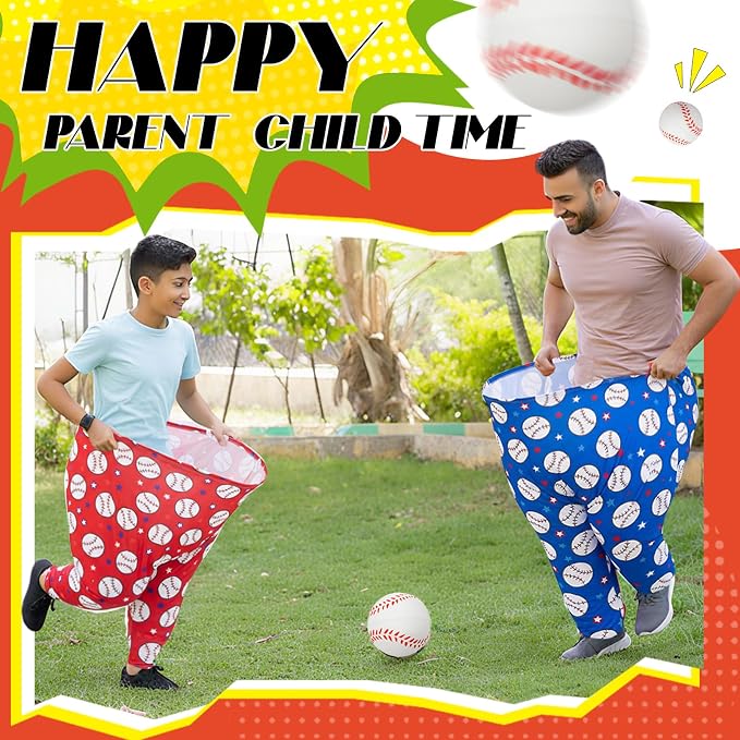Granny Pants Yard Game, Baseball Soccer Game Outdoor Party Toss with 2.5 Inch Durable High-Bounce Balls, No Inflation Needed, Wind-Resistant for Backyard, Family Reunion & Easter