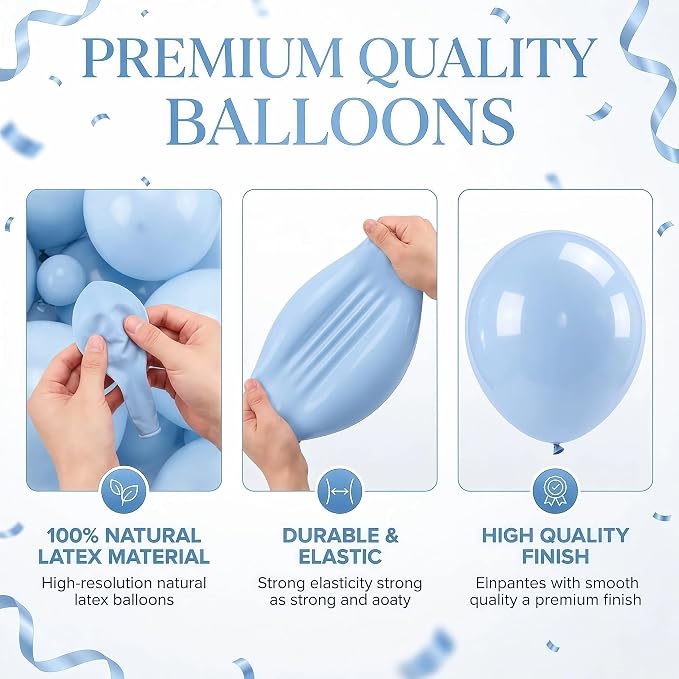 Balloon Column Stand Kit Set of 2 Included-Retro Ice Mist Macaron Balloon Sticks with Base&Pole,Backdrop Decoration for Metallic Chrome Wedding, Baby Shower,Birthday,Anniversary Party（denim brown）