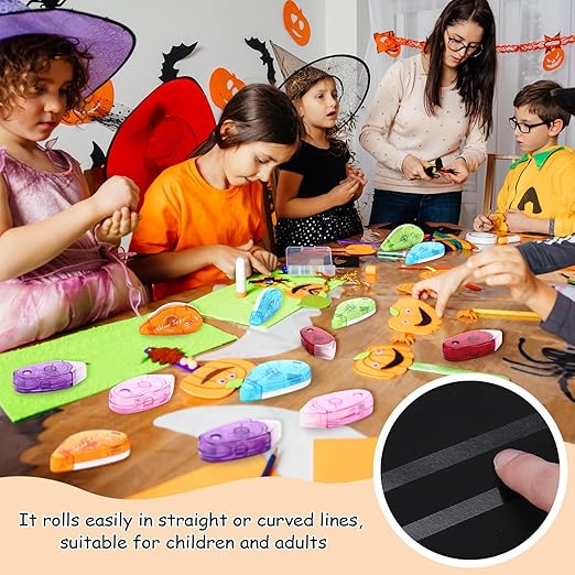 Geyee 30 Pcs Double Sided Tape Roller Permanent Adhesive 0.3 x 315'' Double Sided Tape Dots for Scrapbooking Journal Photo Paper Craft Projects Christmas Gifts (Multicolor,Classic)