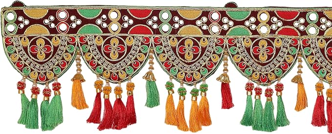 Artificial Toran Flower Design Garland Door Toran Decorative Hanging Bandanwar for Wedding Pooja Indian Traditional Festival New year Decorations Gifts Home Entrance Temple Mandir Décor(Size:-44")