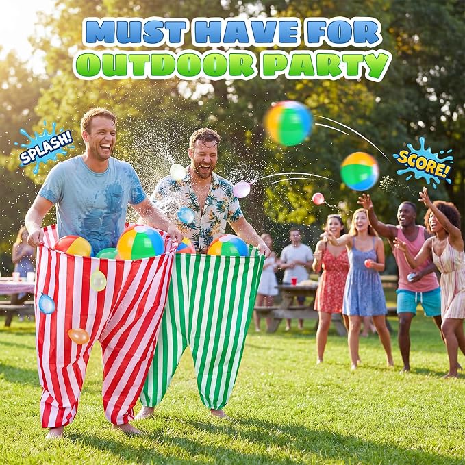 Granny Pants Yard Game Field Day Outdoor Giant Pants Games for Adults Kids Family Large Outside Lawn Backyard Carnival Picnic Camping Birthday Party Big Pants Tossing Game