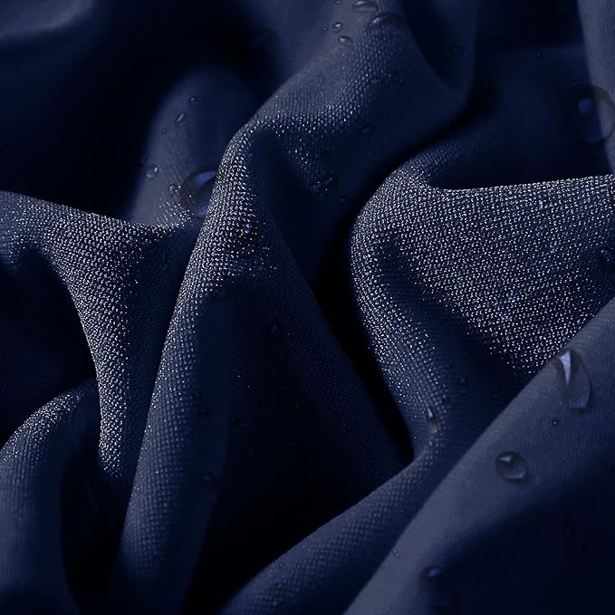36 PCS Waterproof Stretch Spandex Folding Chair Covers, Dining Room Chair Slipcovers Protector for Wedding, Banquet, Party, Holidays, Celebration and Decoration（Navy Blue）