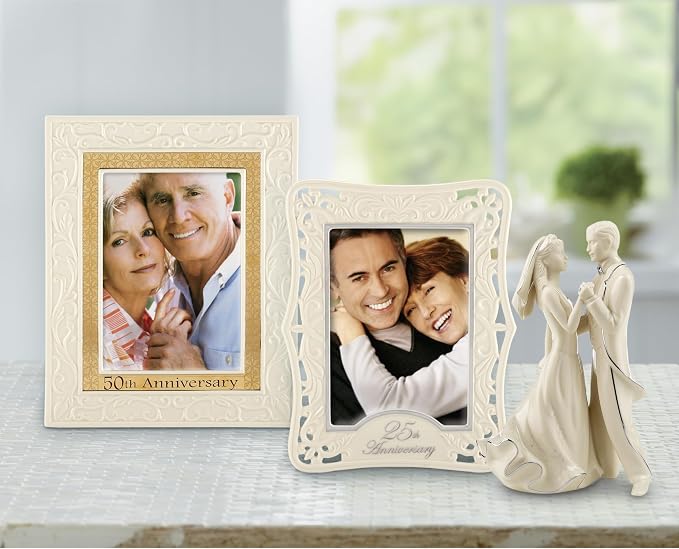 Lenox Portrait Gallery 50th Anniversary Luxury Frame, 5 by 7-Inch - 826478