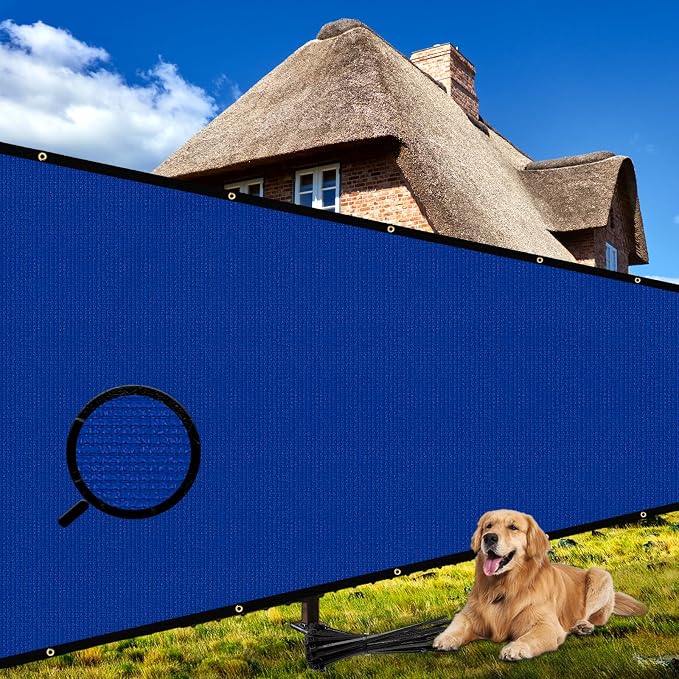 Shade&Beyond 5' X 50' Fence Privacy Screen Heavy Duty 170 GSM Fencing Mesh Shade Net Cover for Wall Garden Back Yard Outdoor Home Decoration, Black