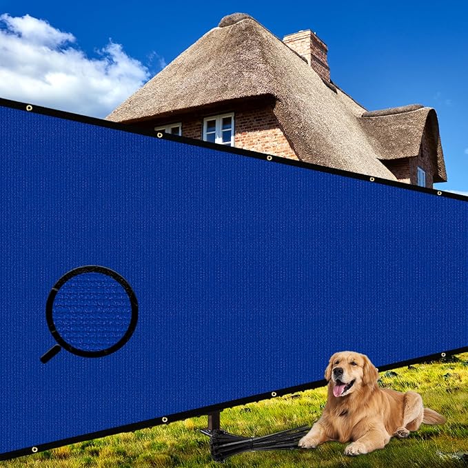 Shade&Beyond 6' X 50' Fence Privacy Screen Heavy Duty 170 GSM Fencing Mesh Shade Net Cover for Wall Garden Back Yard Outdoor Home Decoration, Black
