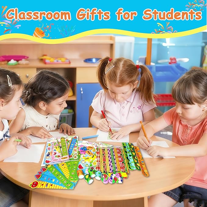 Goodie Bags for Birthday Party, 12 Pack Stationery Return Gifts for Birthday Party – Classroom Gifts for Students Class Gift Rewards Prizes