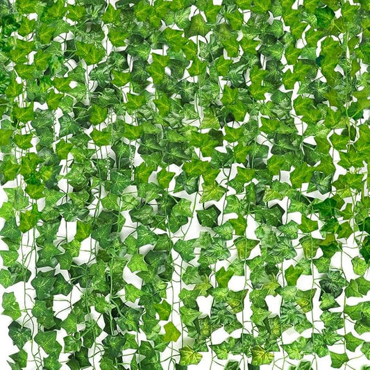 CEWOR 36 Pack 236 Feet Artificial Vines for Bedroom, Fake Ivy for Room Wedding Decor, Hanging Vines with Fake Leaves Artificial Ivy Garland for Wall Indoor Outdoor Decoration
